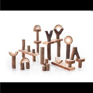 GuideCraft Wooden Branch Block Set - Building Montessori Toys